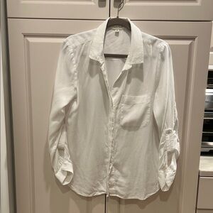 Cloth and Stone for Anthropology Classic White Button-Up Shirt L